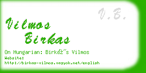 vilmos birkas business card